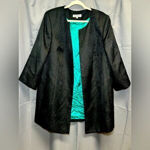 Kasper Black Jacket with Teal Interior